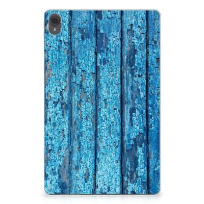 Lenovo Tab P11 | P11 Plus Silicone Tablet Hoes Wood Blue Lenovo Tab P11 | P11 Plus Silicone Tablet Hoes Wood Blue