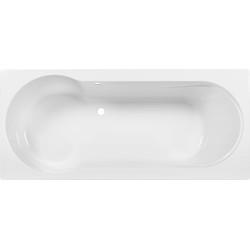 Ben Lazio 2.0 inbouw douchebad met ligzijde rechts hoek links 180x80cm glans wit acryl