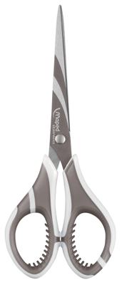 Maped schaar Zenoa fit, ft 17 cm, rechts, ronde punt, RVS, blauw, blister van 1 stuk