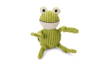 Beeztees Frosch Froggi - Hondenspeelgoed - ribstof - groen - 30 x 11 x 8,5 cm