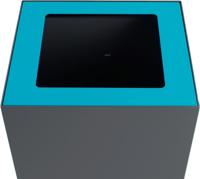 V-Part top voor modulaire afvalbak 85 l en 90 l, blauw - thumbnail