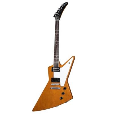 Gibson 70s Explorer Antique Natural elektrische gitaar met hardshell case