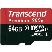 Transcend Premium microSDXC-kaart Industrial 64 GB Class 10, UHS-I Incl. SD-adapter - thumbnail