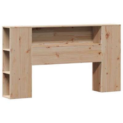 Bed met boekenkast zonder matras massief grenenhout 135x190 cm - thumbnail
