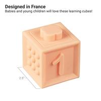 Mijn eerste educatieve kubussen - Babytolove meerkleurig pastel - thumbnail
