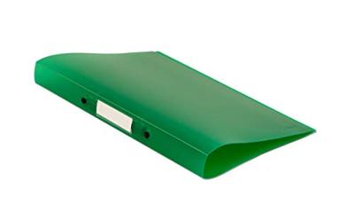 Q-CONNECT ringmap, PP, 2 ringen, 25 mm, transparant groen