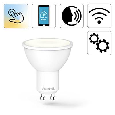 Hama Wifi-ledlamp GU10 5,5W Zonder Hub Voor Spraak-/app-bediening Wit