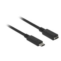 Delock 85534 USB 10 Gbps verlengkabel USB Type-C male naar female 1,5 m 4K PD 60 W - thumbnail
