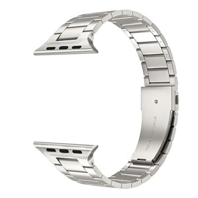 Stalen schakelband - Starlight / Sterrenlicht - Geschikt voor Apple watch 44mm / 45mm / 46mm / 49mm
