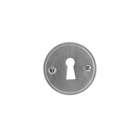 HDD Pro Sleutelplaatje Rond Retro 48 Mm Plat Inox Look - thumbnail