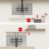 Elektrische plafond- en vloergreep, Maclean, 43''-88'', VESA 600x400, max 60kg, 100-240V AC, 50/60Hz - thumbnail