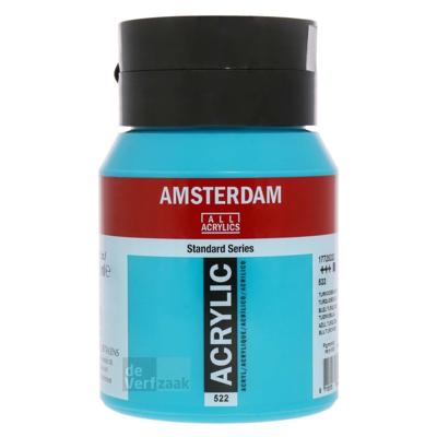 Royal Talens Amsterdam Acrylverf 500 ml - Turkooisblauw 522