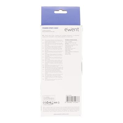 3-voudige Stekkerdoos zonder Schakelaar Ewent EW395 3680W Kleur Wit - thumbnail