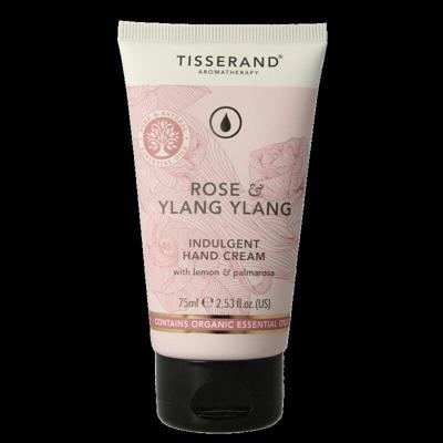 Tisserand Handcreme roos & ylang ylang 75 Milliliter Tisserand Handcreme roos & ylang ylang 75 Milliliter