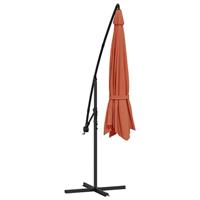 Zweefparasol met aluminium paal 350 cm terracottakleurig - thumbnail