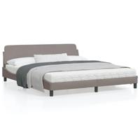 Bedframe zonder matras stof taupe 180x200 cm - thumbnail