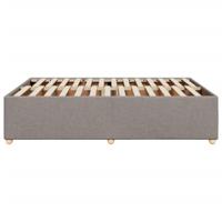 Bedframe zonder matras stof taupe 140x190 cm - thumbnail