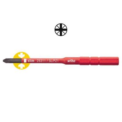 Wiha Omkeerkling | Plus / minus sleuf / PZD 1 x 75 mm | VDE geïsoleerd | 1 stuk - 34589 - 34589 Wiha Omkeerkling | Plus / minus sleuf / PZD 1 x 75 mm | VDE geïsoleerd | 1 stuk - 34589 - 34589