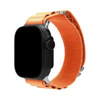 Mobilize Nylon Watch Band - Alpine - Titanium Connector - for Apple 42/44/45/49mm - Orange - thumbnail