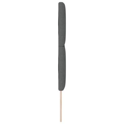 Hoofdbord met LED -striplichten Verstelbaar Grijs 144 cm Stof