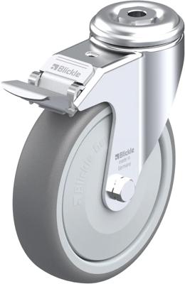 Blickle LKRA-TPA 126KF-11-FI Zwenkwiel met rem Wieldiameter: 125 mm Draagvermogen (max.): 120 kg 1 stuk(s)