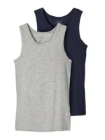 Name it 2-Pack kinder/ jongens hemden - Katoenen onderhemd - Duurzaam - thumbnail