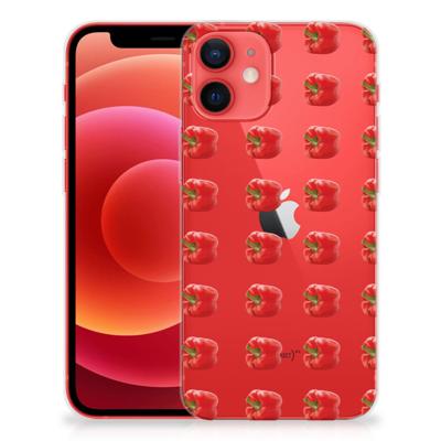 iPhone 12 Mini Siliconen Case Paprika Red iPhone 12 Mini Siliconen Case Paprika Red