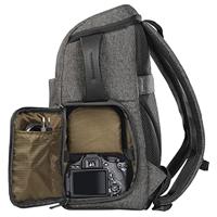 Hama Terra Camerarugzak van gerecycled polyester voor camera en accessoires (grote fotorugzak met regenbescherming, ergonomisch, variabele inzetstukken, statiefhouder, tabletvak, voor wandelen en - thumbnail
