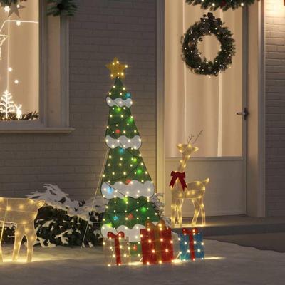 Verlichte Kerstboom met 3 Cadeau Dozen 2D Warm Wit 150 cm Verlichte Kerstboom met 3 Cadeau Dozen 2D Warm Wit 150 cm