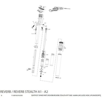 ROCKSHOX bus ifp sleeve rs 150mm reverb 150 mm