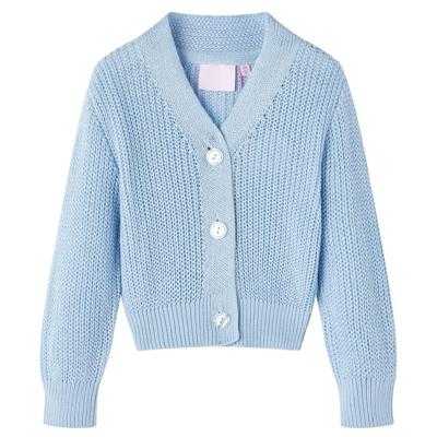 Kindervest gebreid 104 blauw