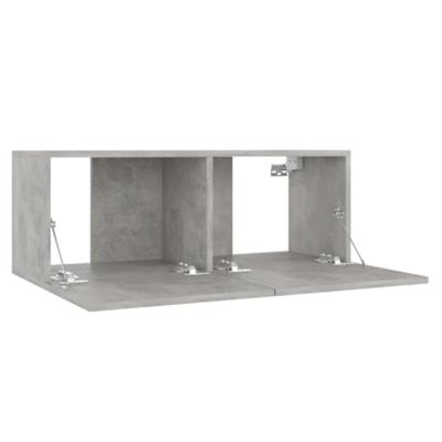 Tv-meubel 80x30x30 cm spaanplaat betongrijs
