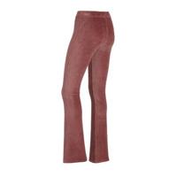 Raizzed fluwelen flared legging Sahara new marsala pink - thumbnail