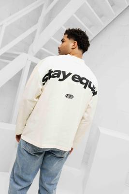 Equalité Stay Equal Longsleeve T-Shirt Heren Gebroken Wit - Maat XS - Kleur: Gebroken Wit | Soccerfanshop