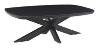 Livingfurn Salontafel 'Jesper' Mangohout, 120 x 75cm, kleur Zwart - thumbnail