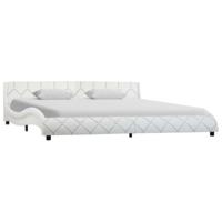 vidaXL Bedframe kunstleer wit 180x200 cm - thumbnail