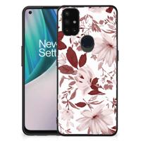 Kleurrijke Telefoonhoesje OnePlus Nord N10 5G Watercolor Flowers - thumbnail
