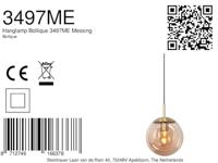 Steinhauer Hanglamp bollique Ø 25 cm 3497 messing - thumbnail