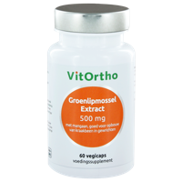 VitOrtho Groenlipmossel Extract 500mg Capsules 60st - thumbnail