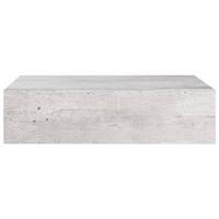 Wandschappen 2 st met lade 40x23,5x10 cm MDF betongrijs - thumbnail