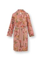 Pip Studio Nisha Kimono Coco Flower Koraal XS - thumbnail