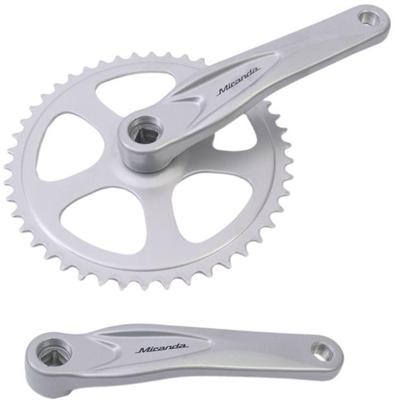Miranda  alfa 1 crankstel 46t 3/32“, zilver