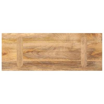 Tafelblad rechthoekig 90x40x3,8 cm massief mangohout