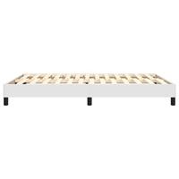 Boxspringframe kunstleer wit 140x190 cm - thumbnail