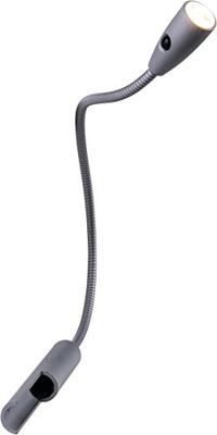 Heitronic Berta 27745 LED-bedlamp LED LED vast ingebouwd 1.5 W Warmwit Zilver