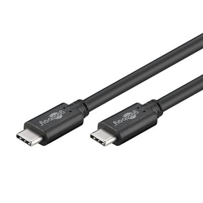 Goobay USB-C - USB-C laadkabel 1m zwart - 9550204 Goobay USB-C - USB-C laadkabel 1m zwart - 9550204