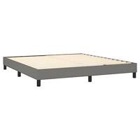 Boxspring bed stof donkergrijs 180x200 cm - thumbnail