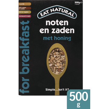 Eat Natural Noten en Zaden met Honing 500 g bij Jumbo