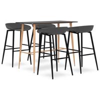 5-delige Barset zwart en grijs - thumbnail