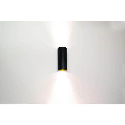 Artdelight Design opbouwspotRoulo zwart met goud up & down - WL ROULO2 ZW-GO